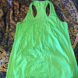 Green racer back tank